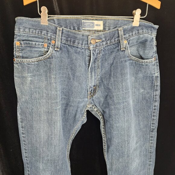 1990's Levi Strauss Signature Bootcut Jeans 36x30 Actual fit 37.75"/29" - Picture 2 of 15